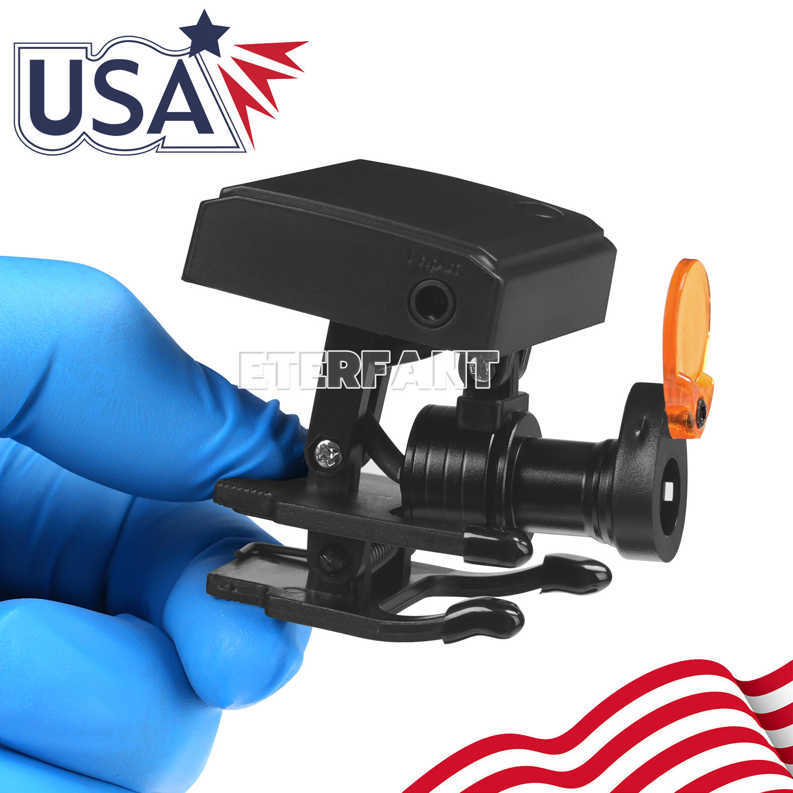 ETERFANT 5W Dental LED Headlight with Filter Binocular Loupe Wireless Adjustable