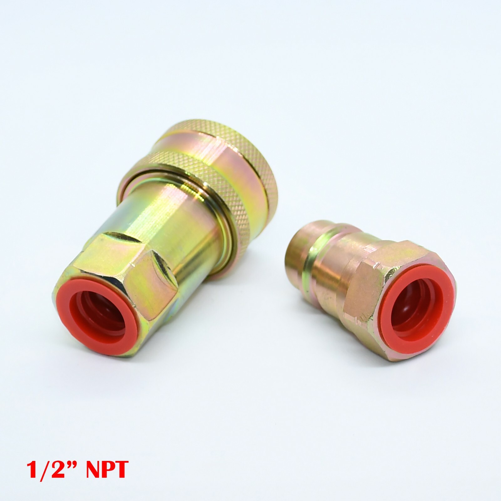 1/2″ NPT ISO 7241-B Quick Disconnect Hydraulic Coupler Set (1 SET)