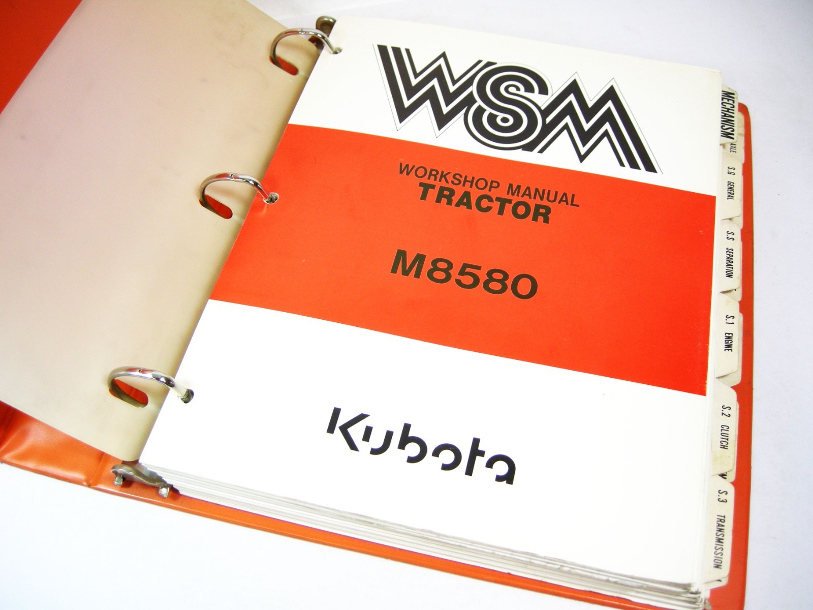 Original Kubota M8580 Tractor Workshop Shop Service Repair Manual