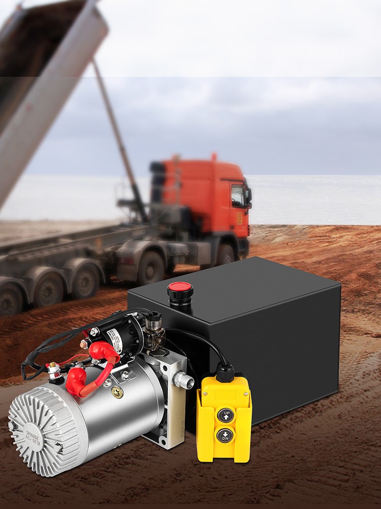10L Vehicle-Mounted Hydraulic Pump 10-Quart Single-Acting Hydraulic Pump 12VDC