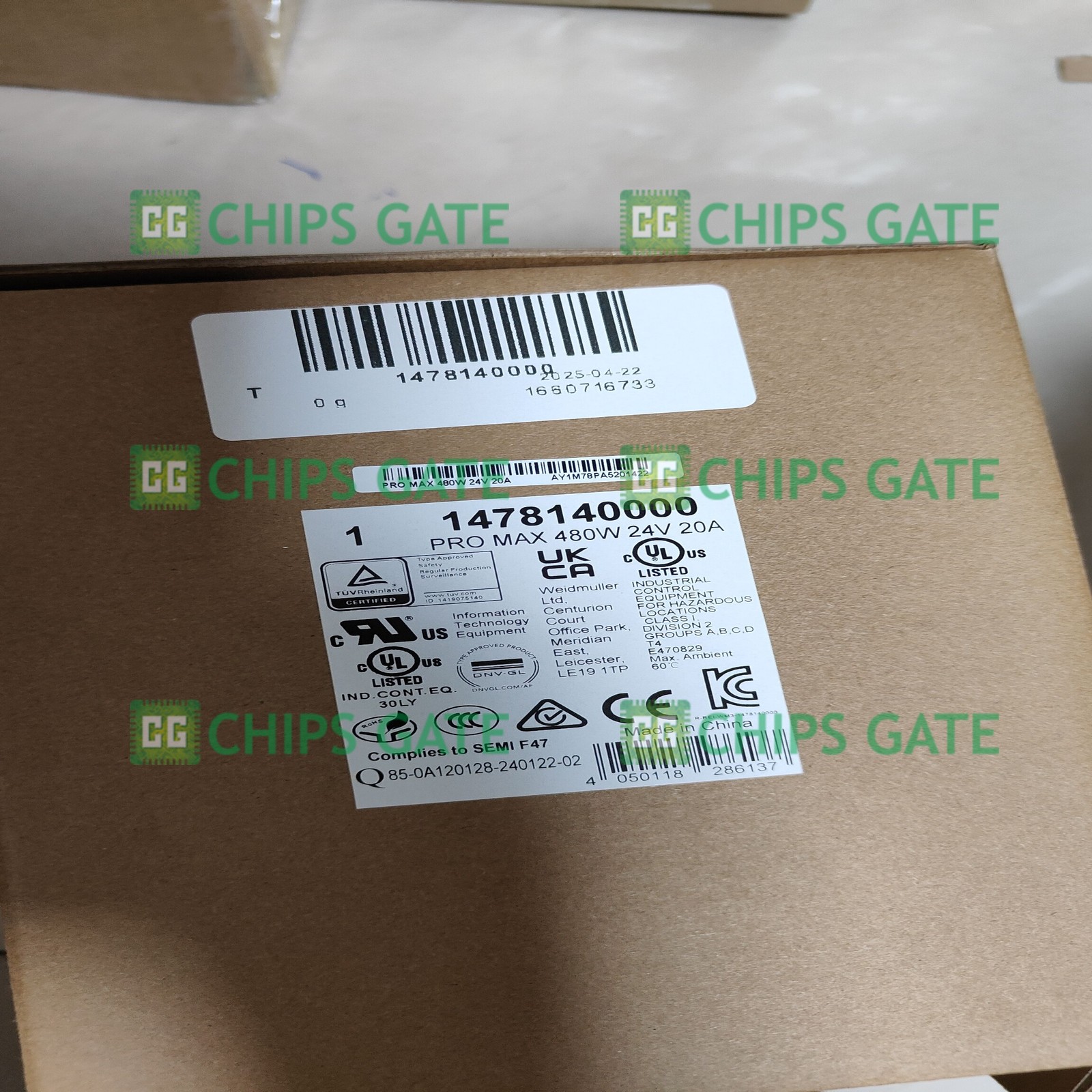 1 New Weidmuller 1478140000 20A POWER SUPPLY