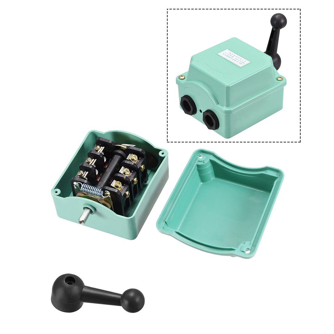 Drum Switch QS-15 3 Positions Forward/Off/Reverse Motor Control Plastic 15A