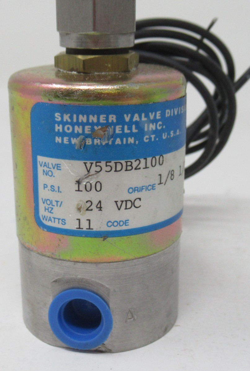 SKINNER VALVE 24V DC SOLENOID VALVE 100 PSI V55DB2100, 1/8″ – 1/16″, NOOP