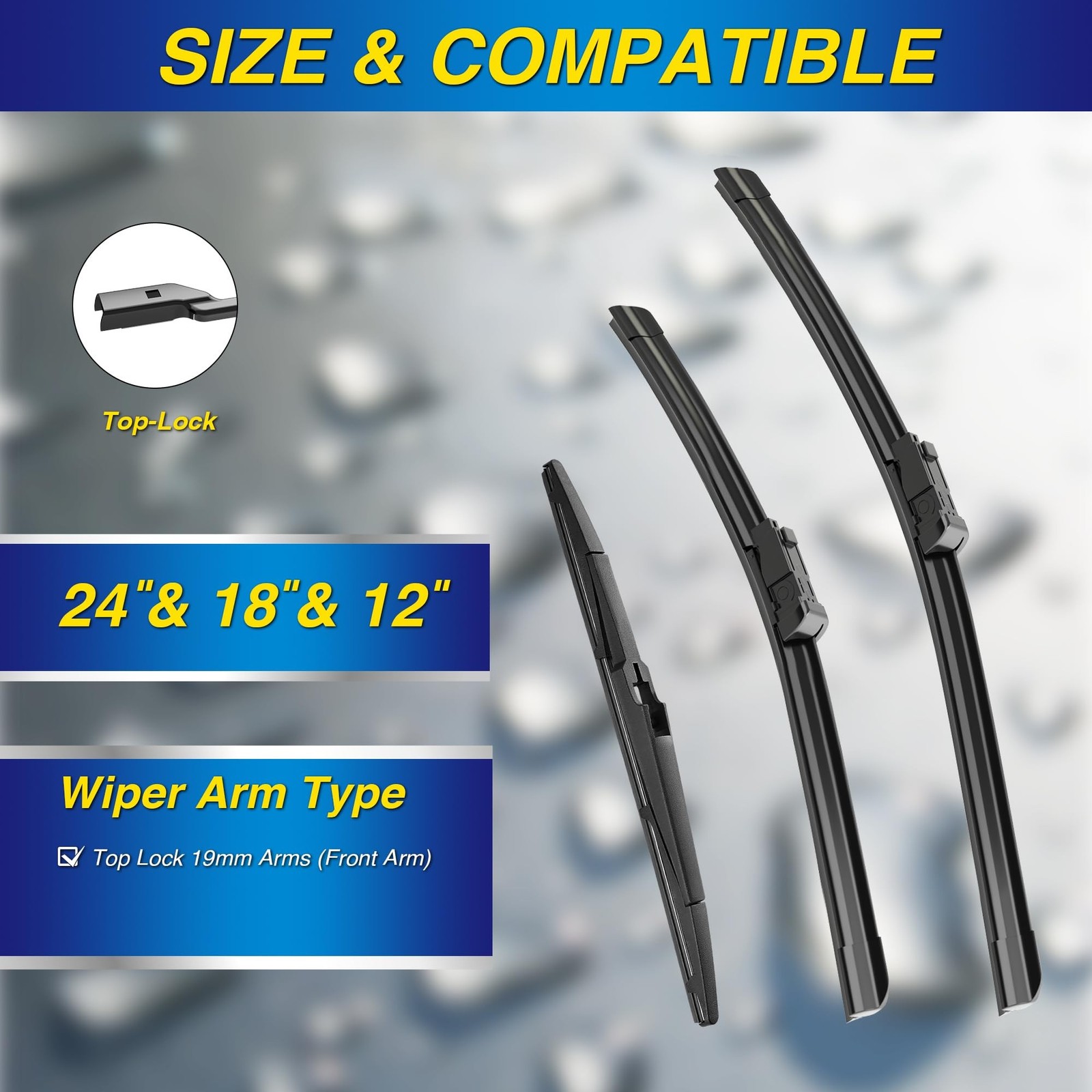 5 PLUS Silicone Windshield Wipers Fits Chevy Trailblazer 2021-2026 (3 PACK) |…