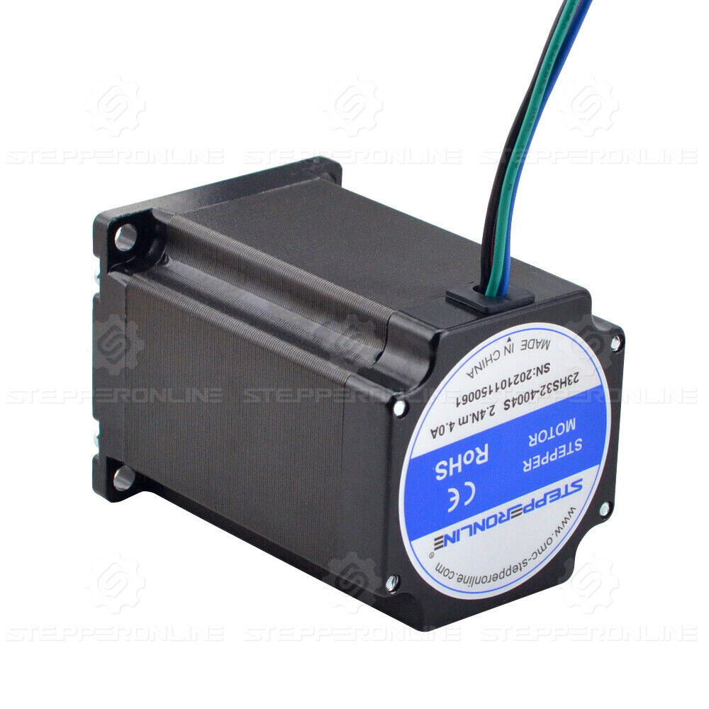 STEPPERONLINE Nema23 Stepper Motor 340oz.in 4A 8mm Shaft 57x82mm CNC Mill Router