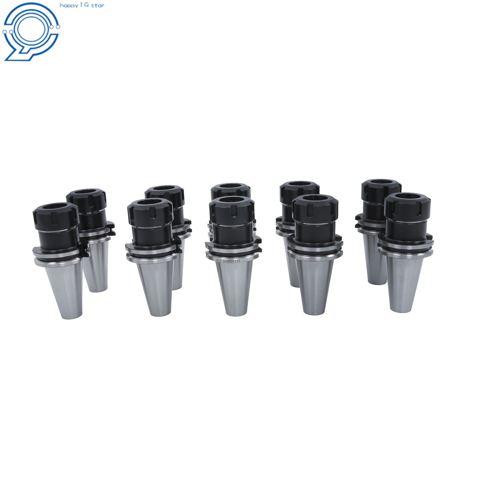 10pcs CAT40 ER32 70mm Collet Chuck 2.76″ CNC Mill Tool Holder Set