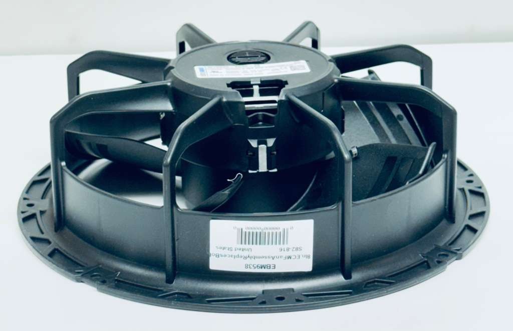 EBM-Papst EBM9538 8 in ECM Axial Fan Assembly 115V, 2 Speeds, 2100 2800 RPM