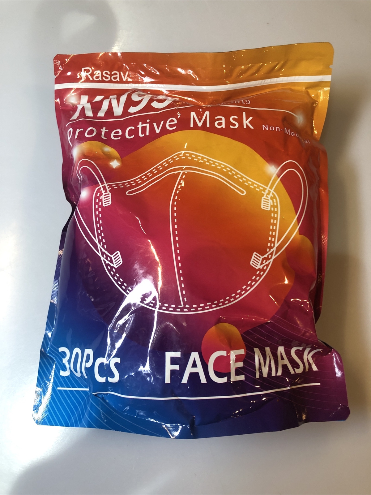 KN95 GB2626-2019 Standard Protective Face Mask 30 Per Bag – Rasav