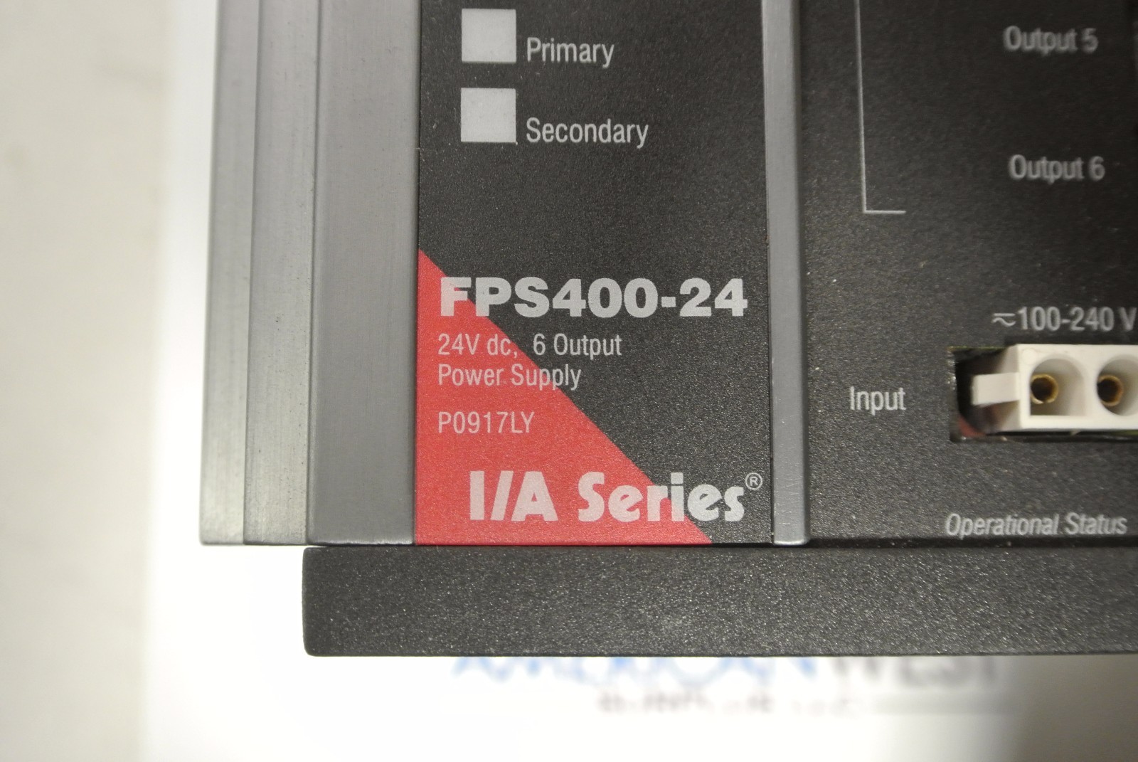 Invensys FOXBORO FPS400-24 24 Vdc 6 Output Power Supply 120-240 VAC Input