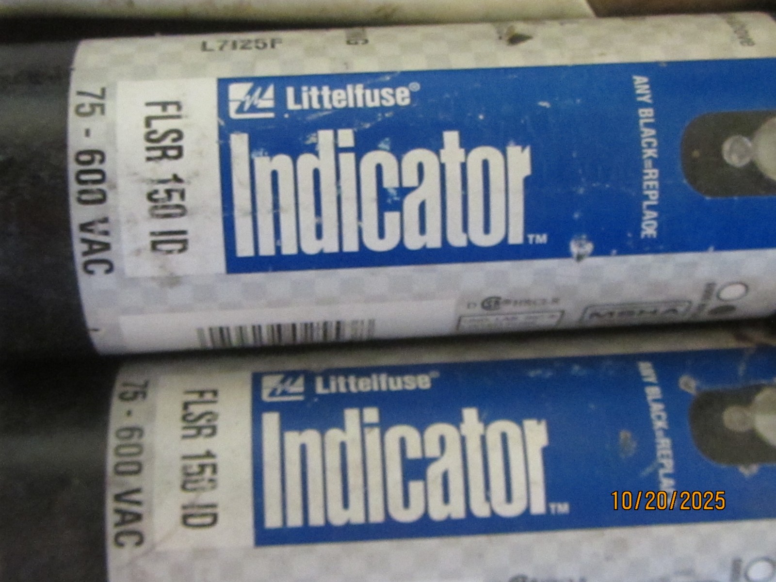 Littelfuse Indicator RK5 Class Fuse FLSR 150 ID. 150A 600VAC. Selling as used.