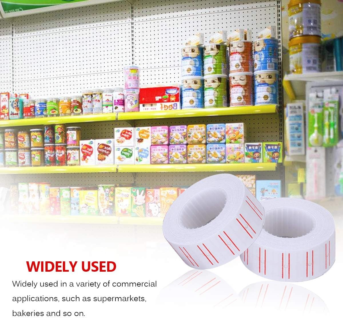 Red Line Price Tag Labels 600 per Roll Compatible with MX-5500 M5500 AK813 HG979