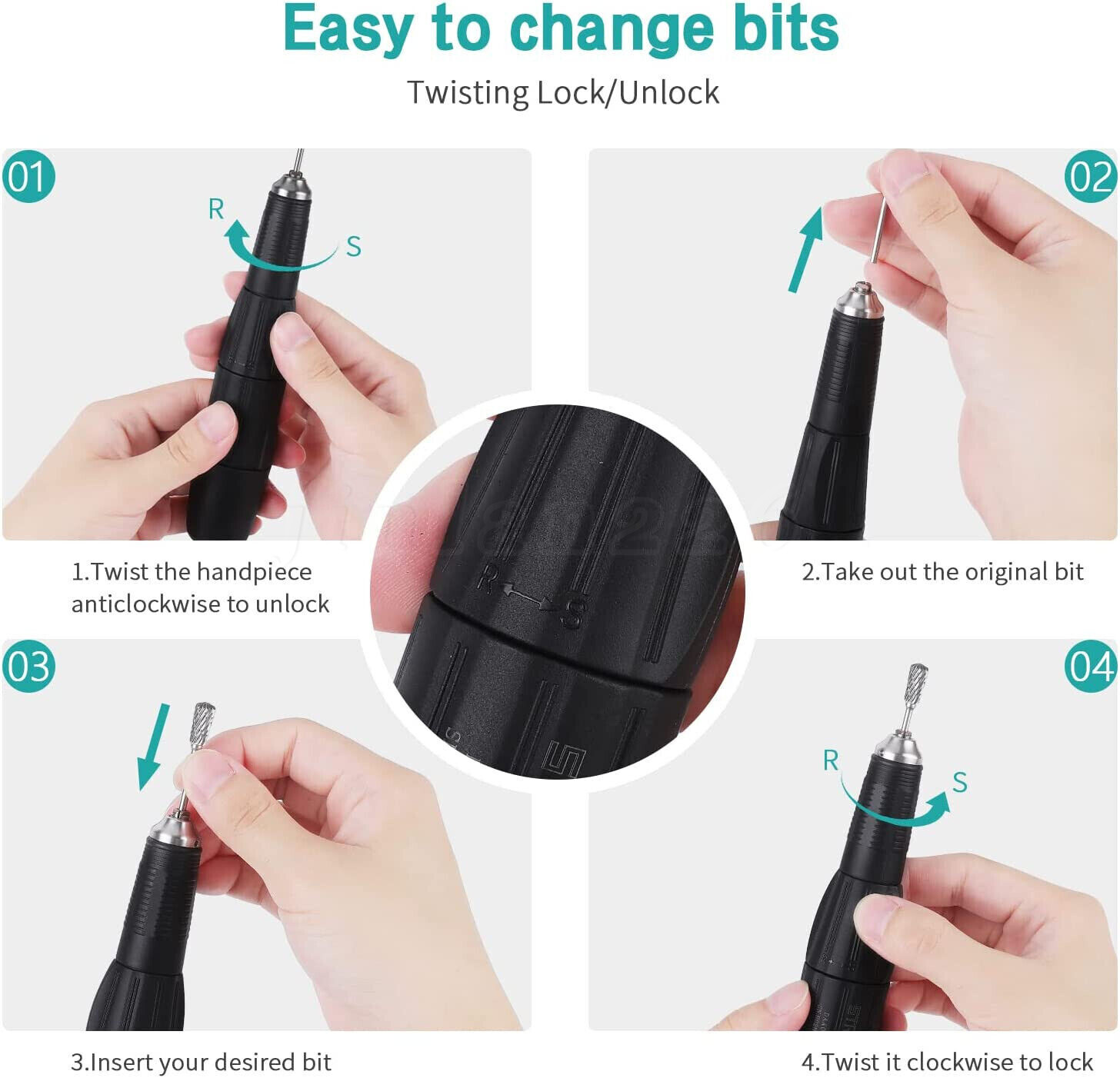 1 Set Dental Strong 35K High Speed Electric Micro Motor Handpiece 35,000RPM