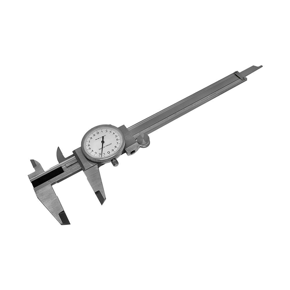 Stainless Steel Metric Dial Caliper 150mm/0.02mm Precision Graduation Shockproof