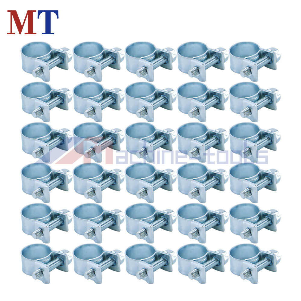 30 Pack High Quality 1/4 Inch Fuel Injection Hose Clamp Auto Fuel Clamps