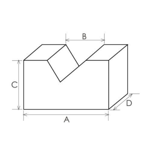HFS(R) Cast Iron V Block Set (3 X 1-3/4 X 2-3/8 Inch)