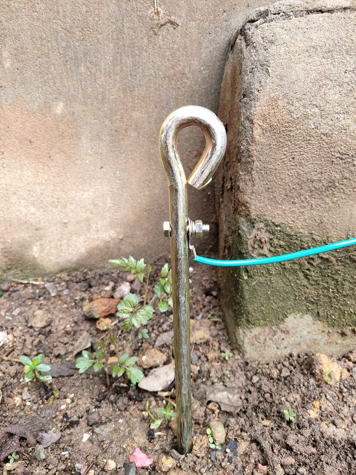 – Portable Ground Rod – Grounding Pin with Ground Wire Lug | Great for Electr