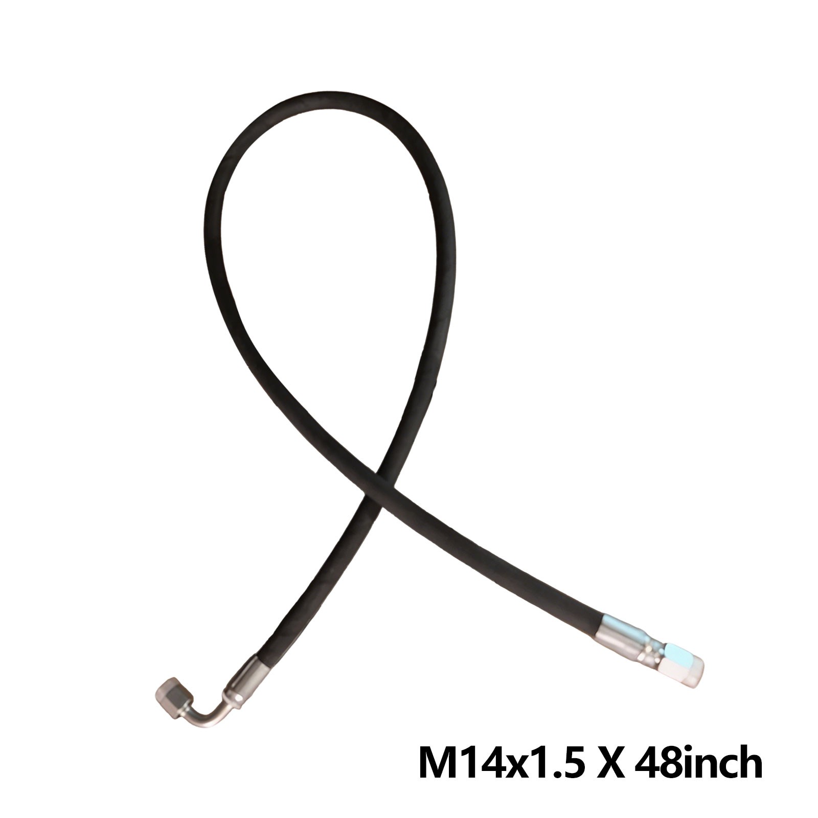 Agt Miva Mini Excavator Hydraulic Hose M14x1.5 X 36″ One End 90° One Str NEWy1tJ