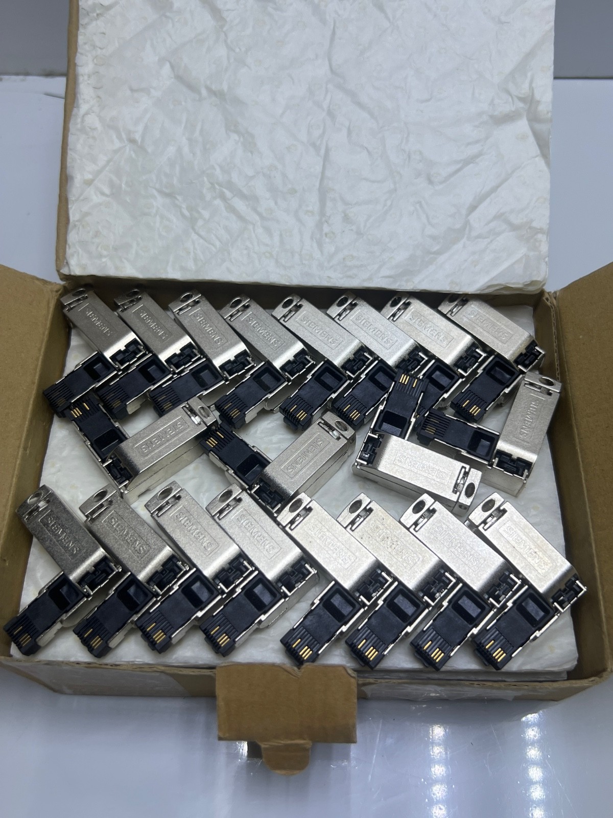 (One Box=60 Pcs) Siemens industrial Ethernet FC RJ45 Plug 90 6GK1901-1BB20-2AE0