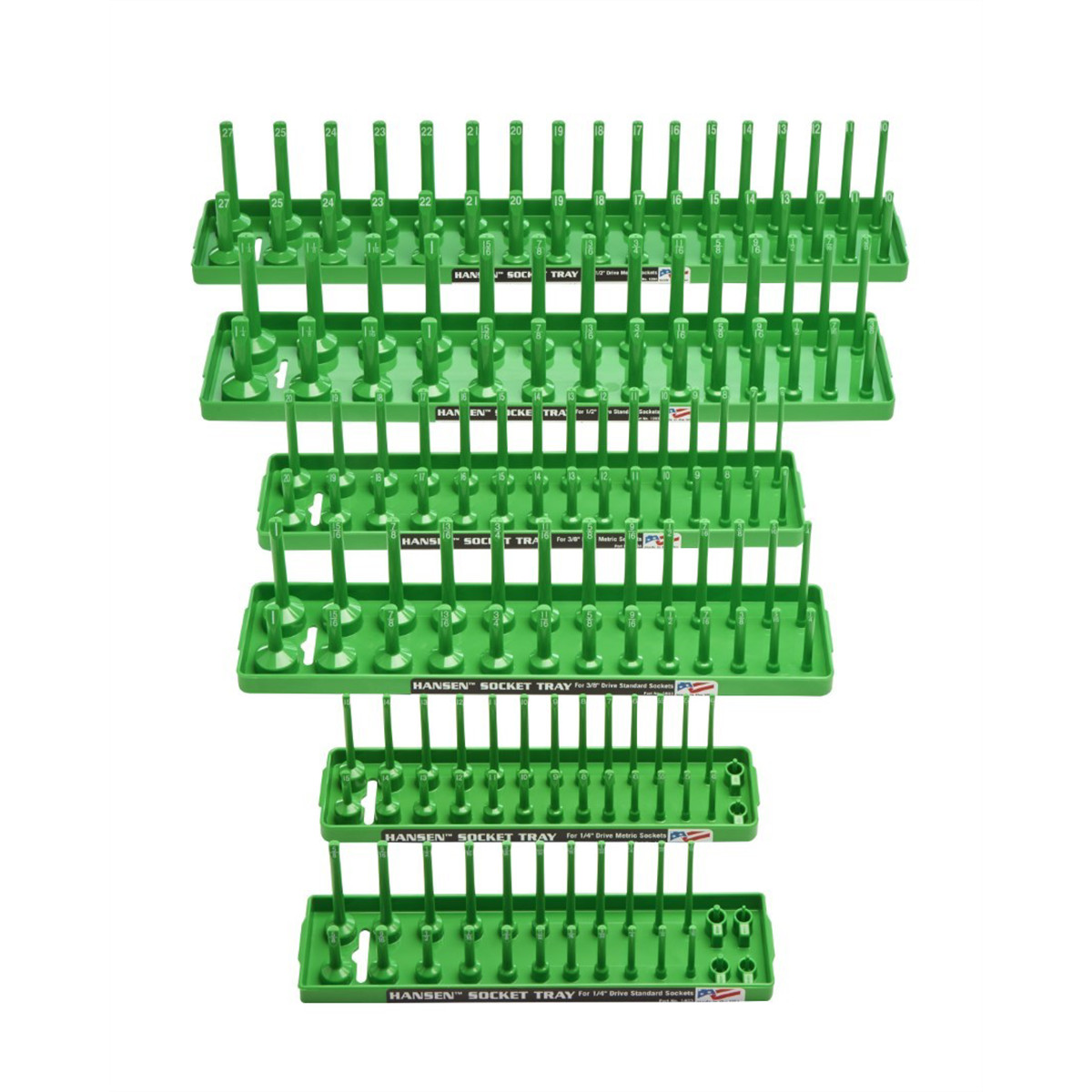 92001Hansen Global Soc Tray Six Pack, Green