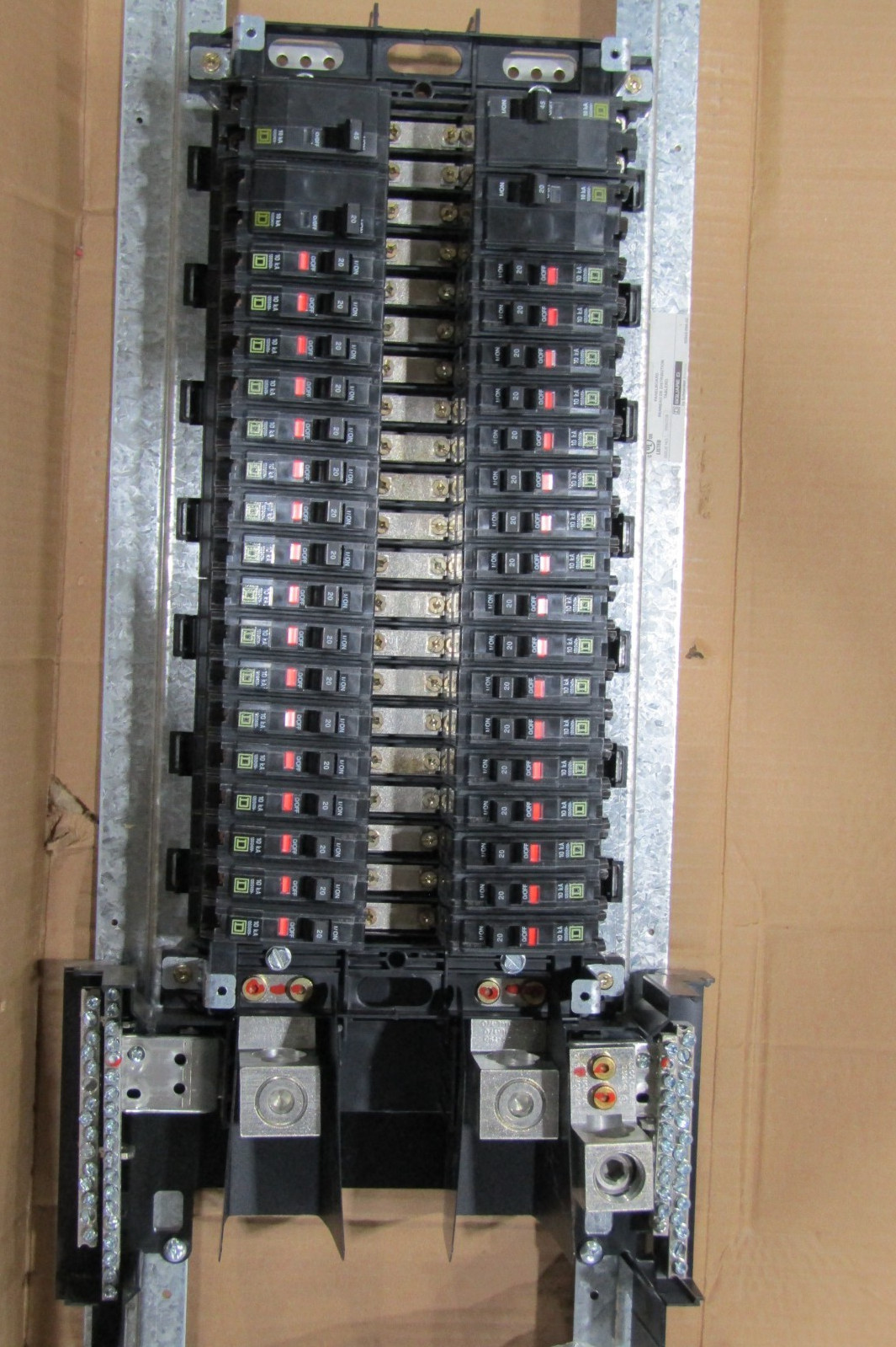 😏 NEW SQUARE D 400 AMP MAIN LUG PANEL INSERT 120/240 VAC 1∅ 3W 42 CIRCUIT
