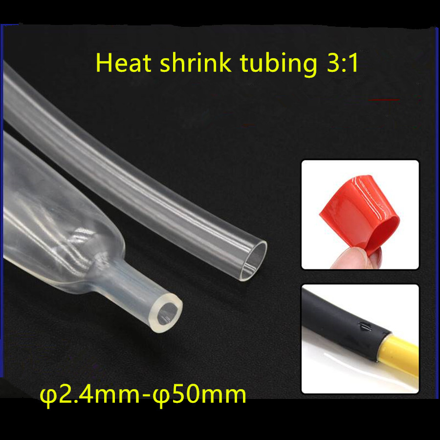 Heat Shrink Tubing Tube Dual Wall 3:1 Marine Adhesive Glue Lined – Clear