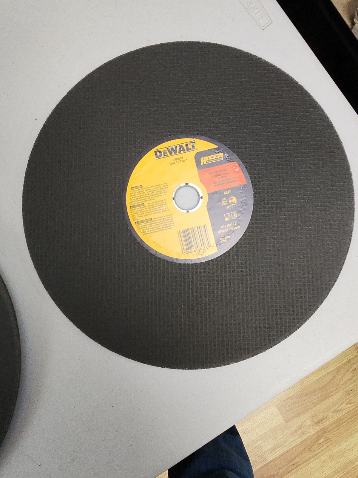 Dewalt DW 8003 14″ X 7/64″ X 1″ Metal Stud Cutting Chopsaw Wheel 10 Pack New