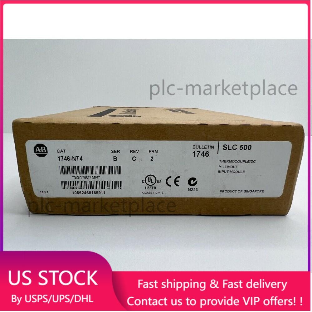 New Factory Sealed AB 1746-NT4 SLC 500 Input Module PLC 1746NT4 US Free Tax