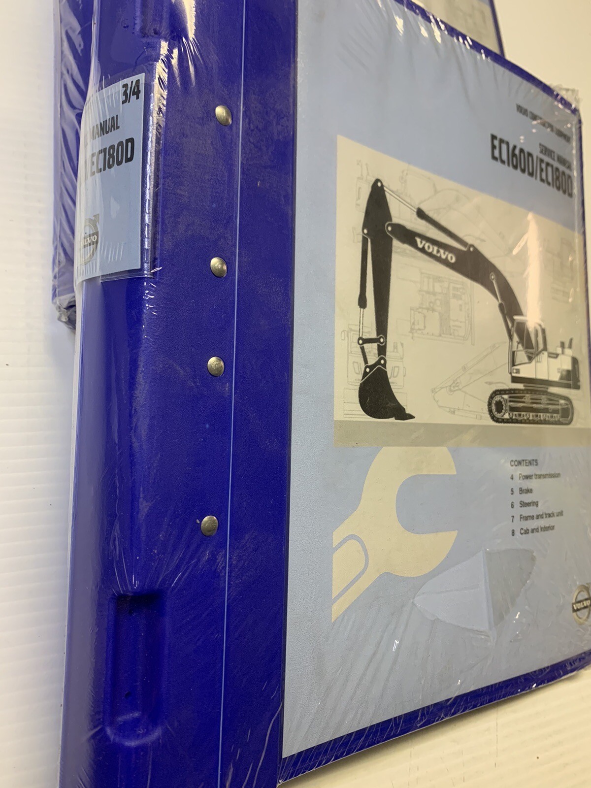 Volvo Construction Equipment EC160D/EC180D Excavator Service Manuals (set Of 4)