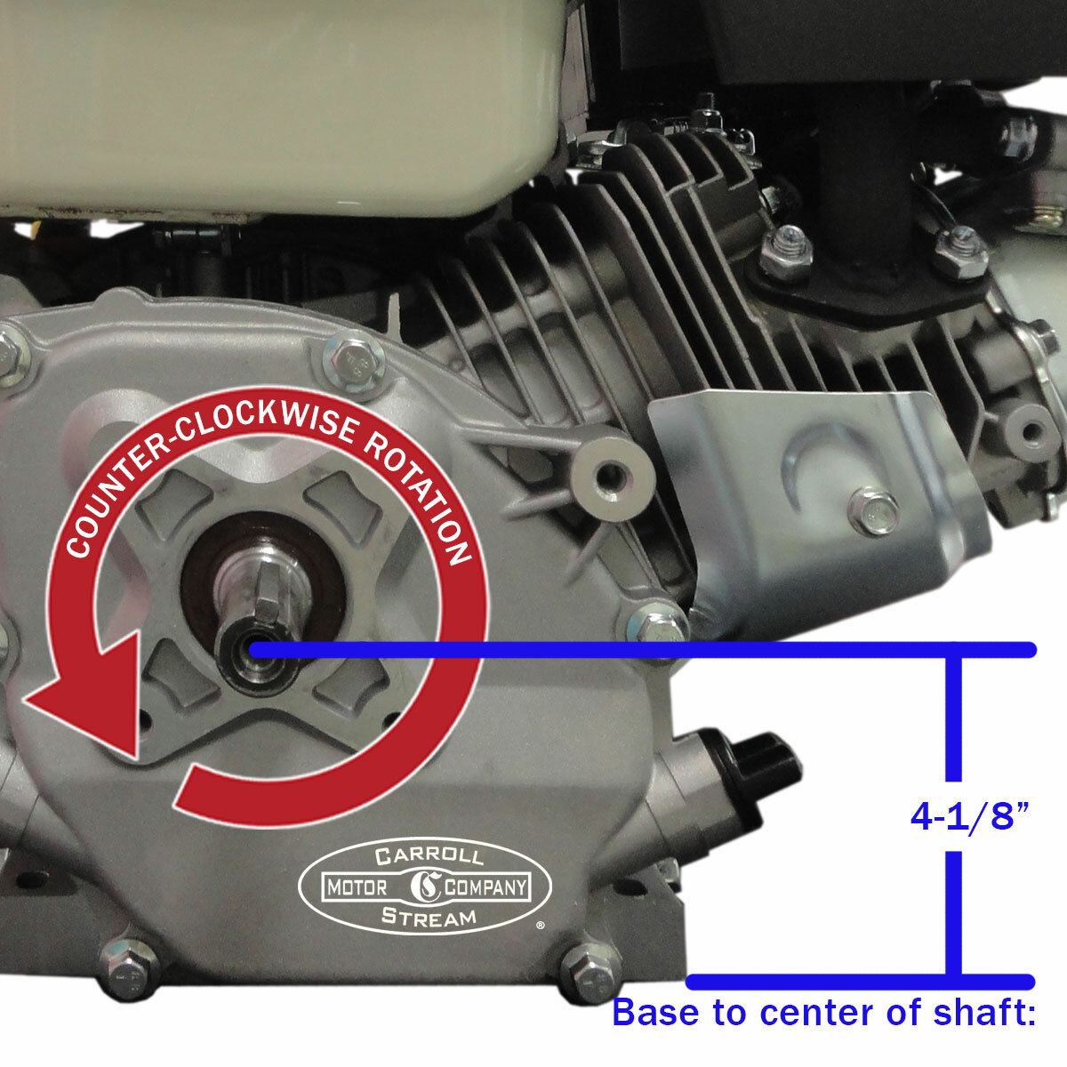 New 6.5HP Gas Engine Motor Recoil Start Fast Free Shipping! Horizontal 212cc