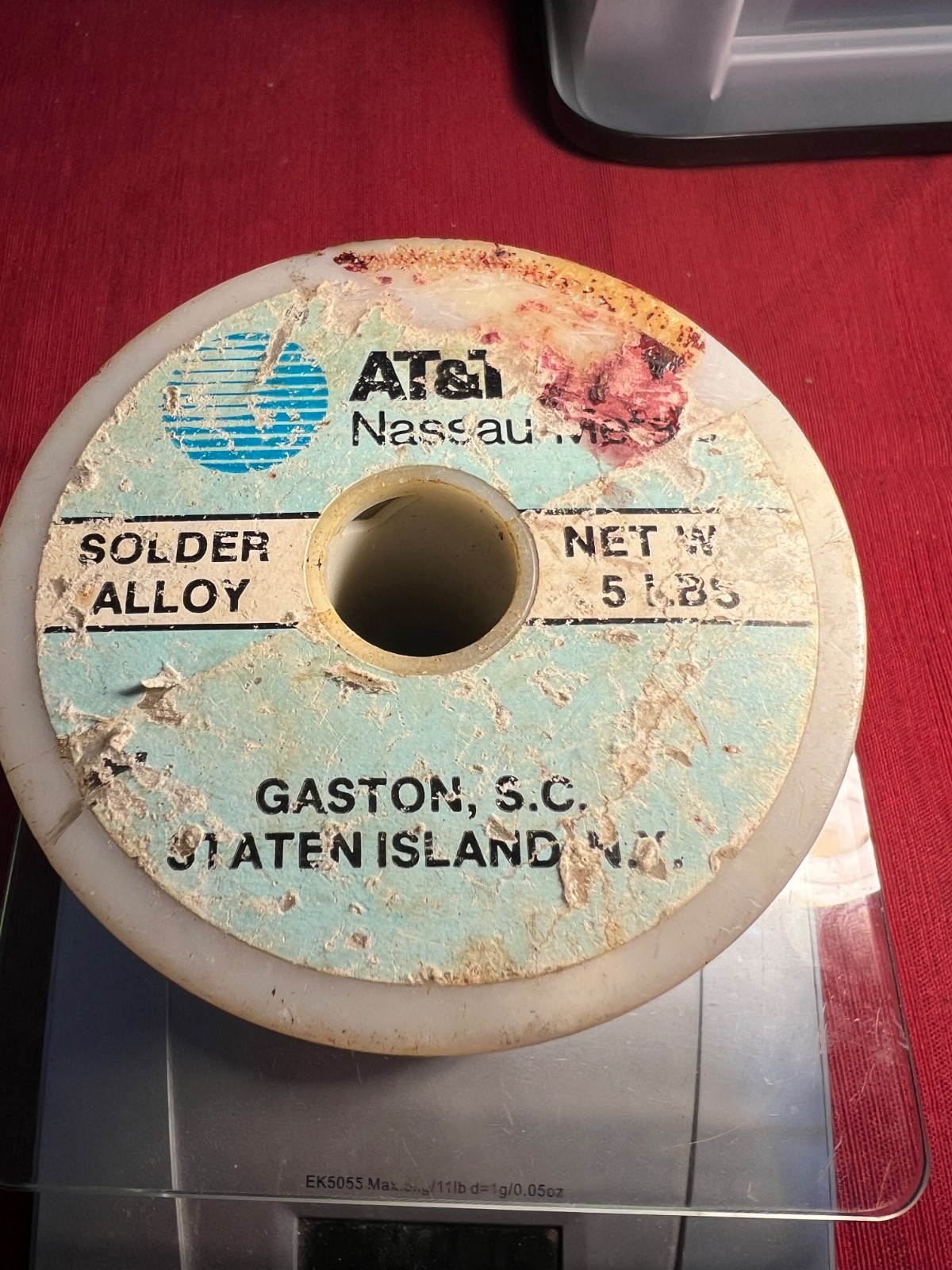 AT&T NASSAU Metals SOLDER 2.9 lbs ALLOY Western Electric Vintage