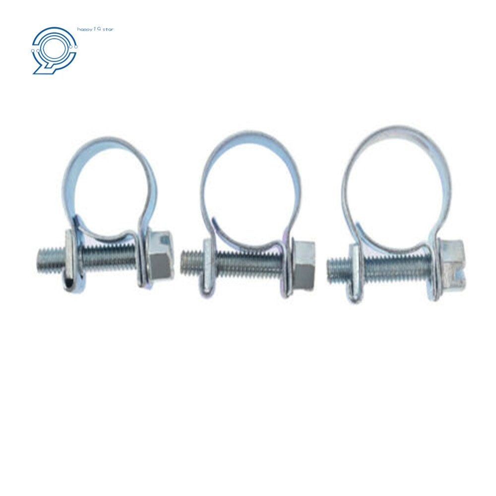 High Quality 1/4 Inch Fuel Injection Hose Clamp / Auto Fuel Clamps 30 Pack