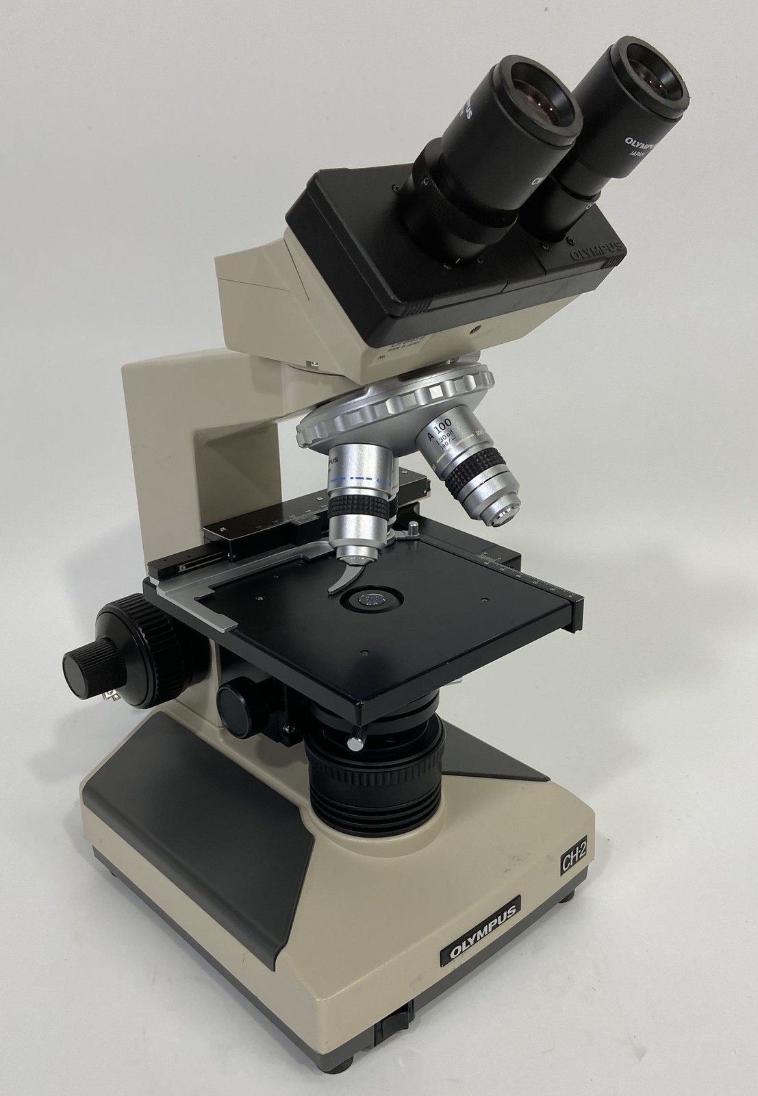 Olympus CHT CH-2 Binocular Laboratory Microscope 4X 10X 40X 100X 9