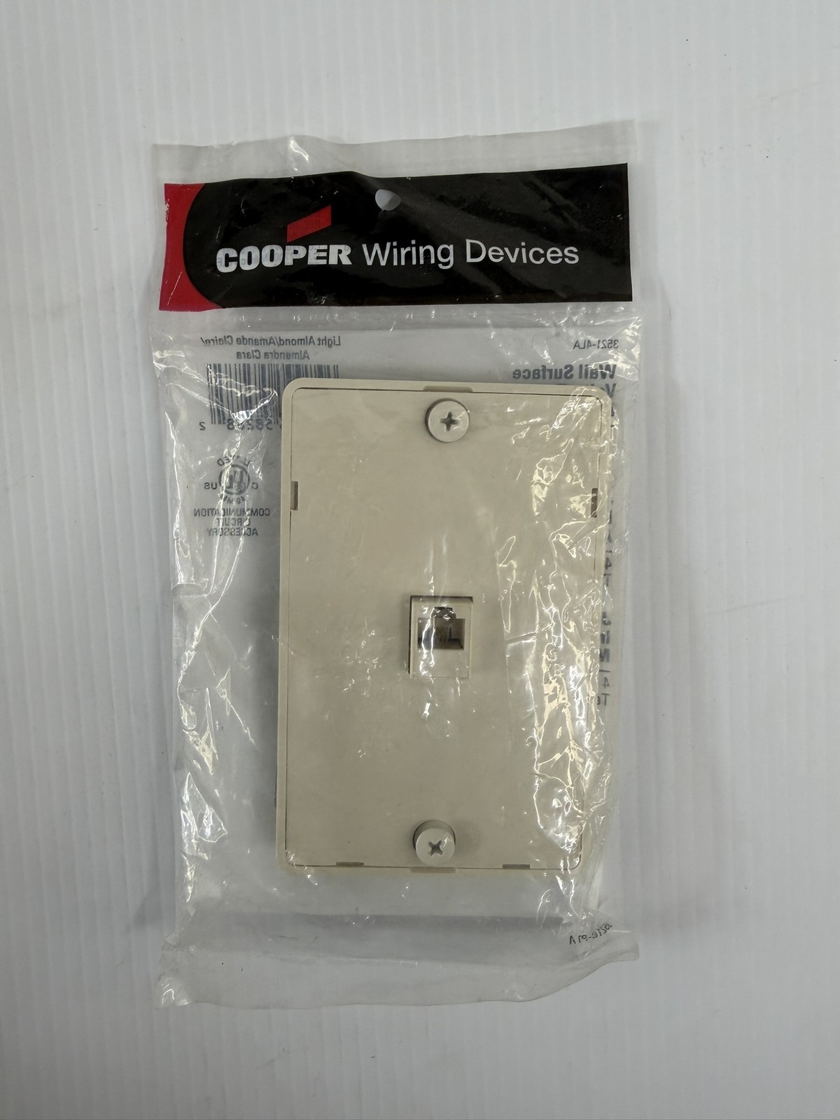 Cooper Wiring Wall Surface Voice/Data Modular Jack 3521-4LA Lot of 10