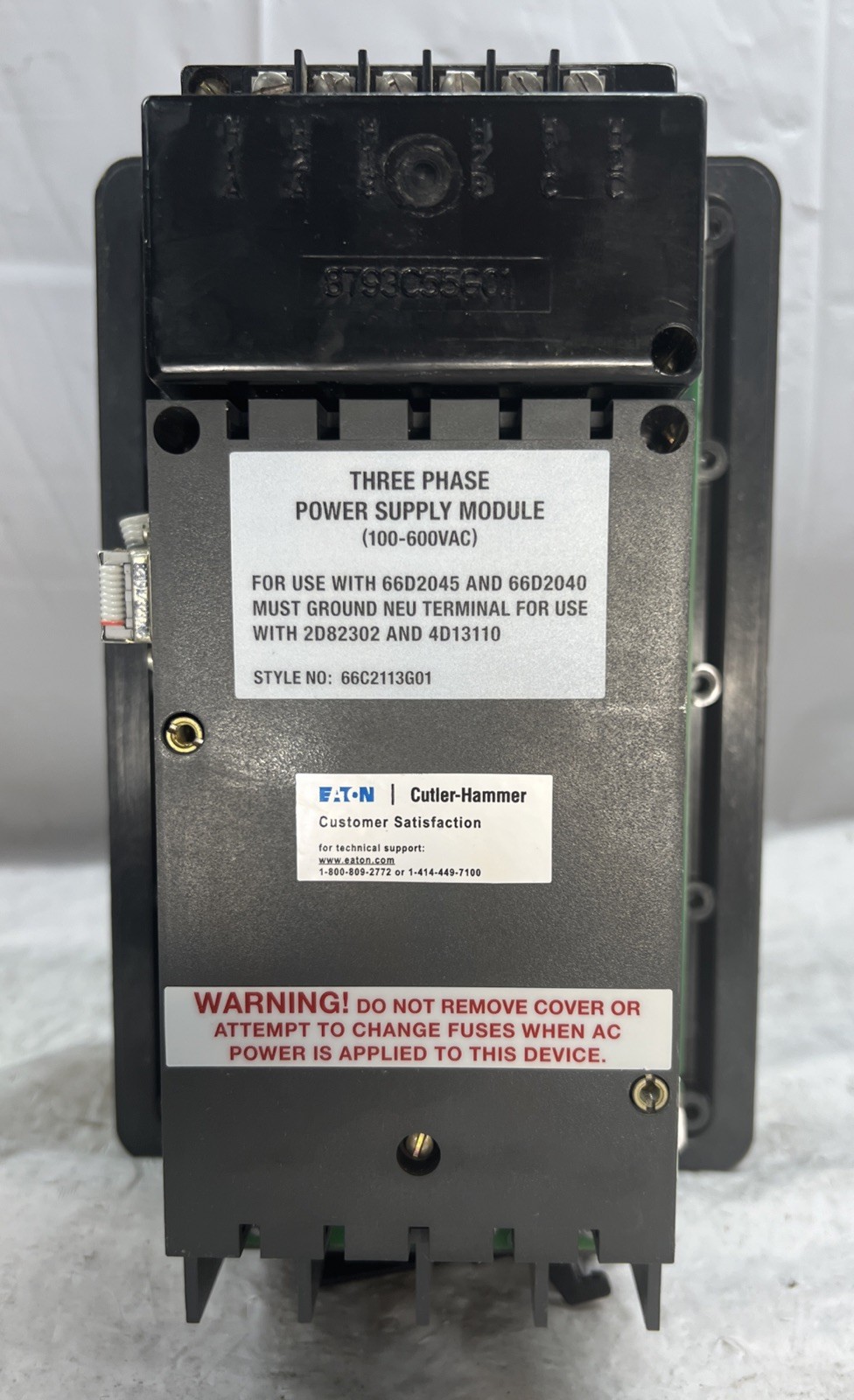 Cutler-Hammer Eaton IQ DP-4000 Three Phase Power Supply Module IQDP4000