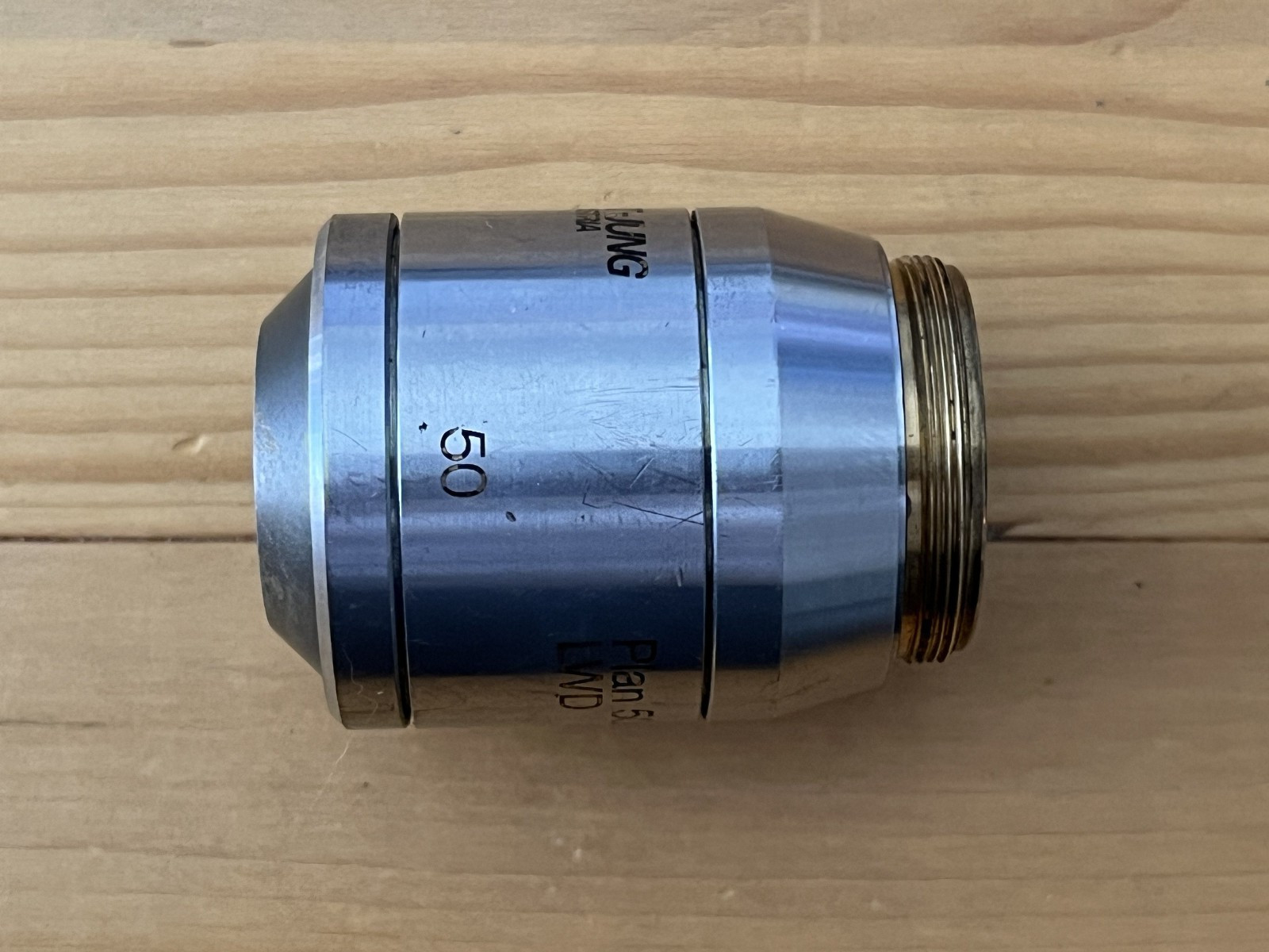 Reichert-Jung Austria 50 Plan 50x / 0.60 Epi IK LWD Microscope Objective Lens