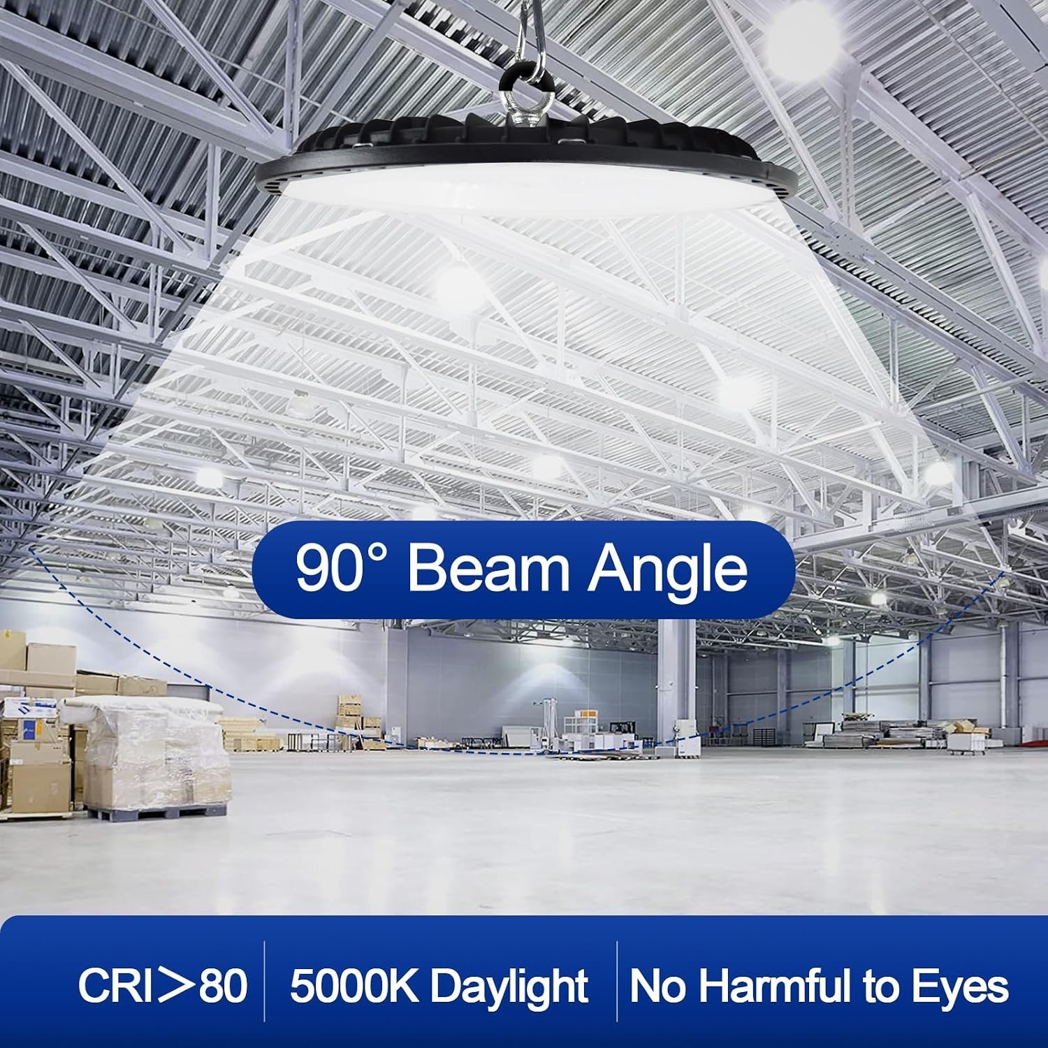 6 Pack 200W UFO LED High Bay Light – 21000 Lumens for Indoor/Outdoor Use