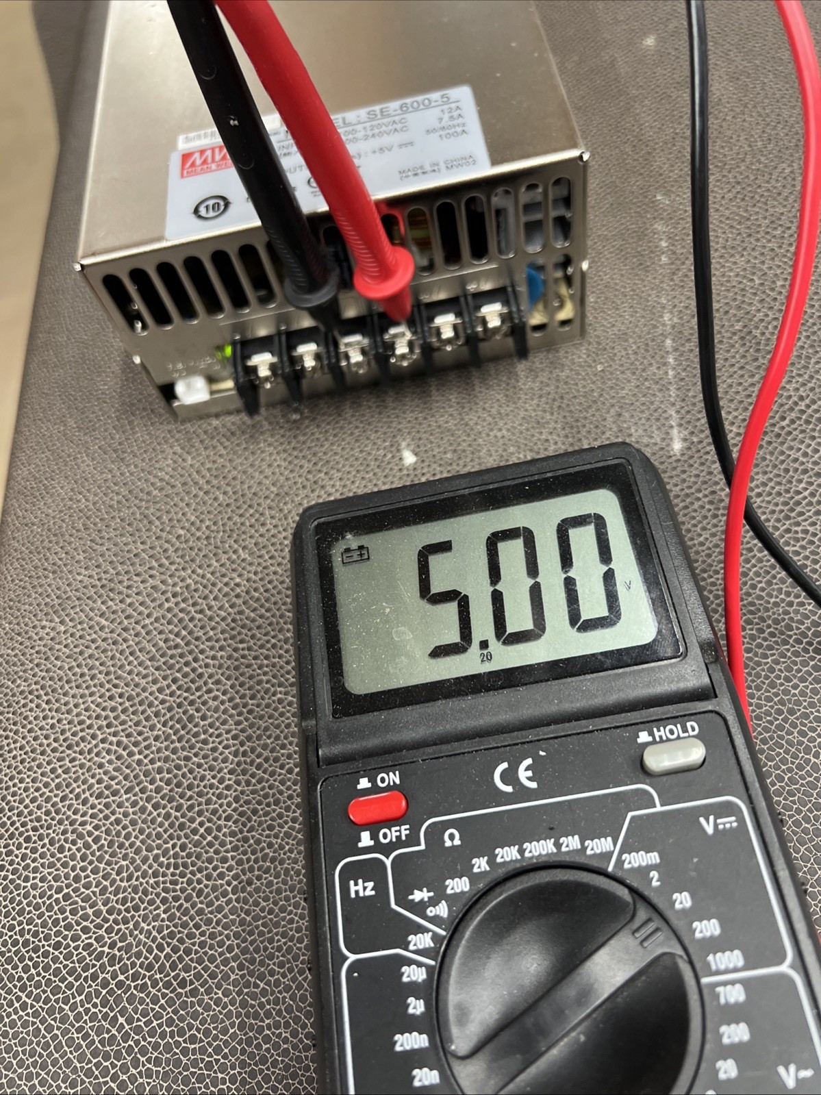 Mean Well SE-600-5 Power Supply 5V DC 100A 500W No Box Tested 100% Good