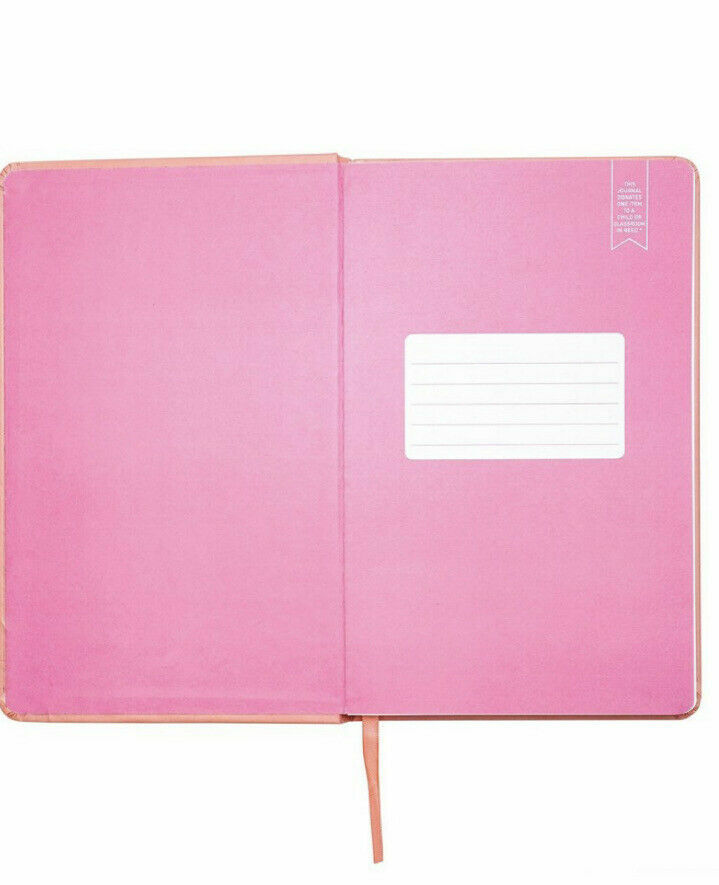 Yoobi Pink Journal Diary Notebook Lined BLAH BLAH BLAH (5.2in x 8.5in) 80 Sheets