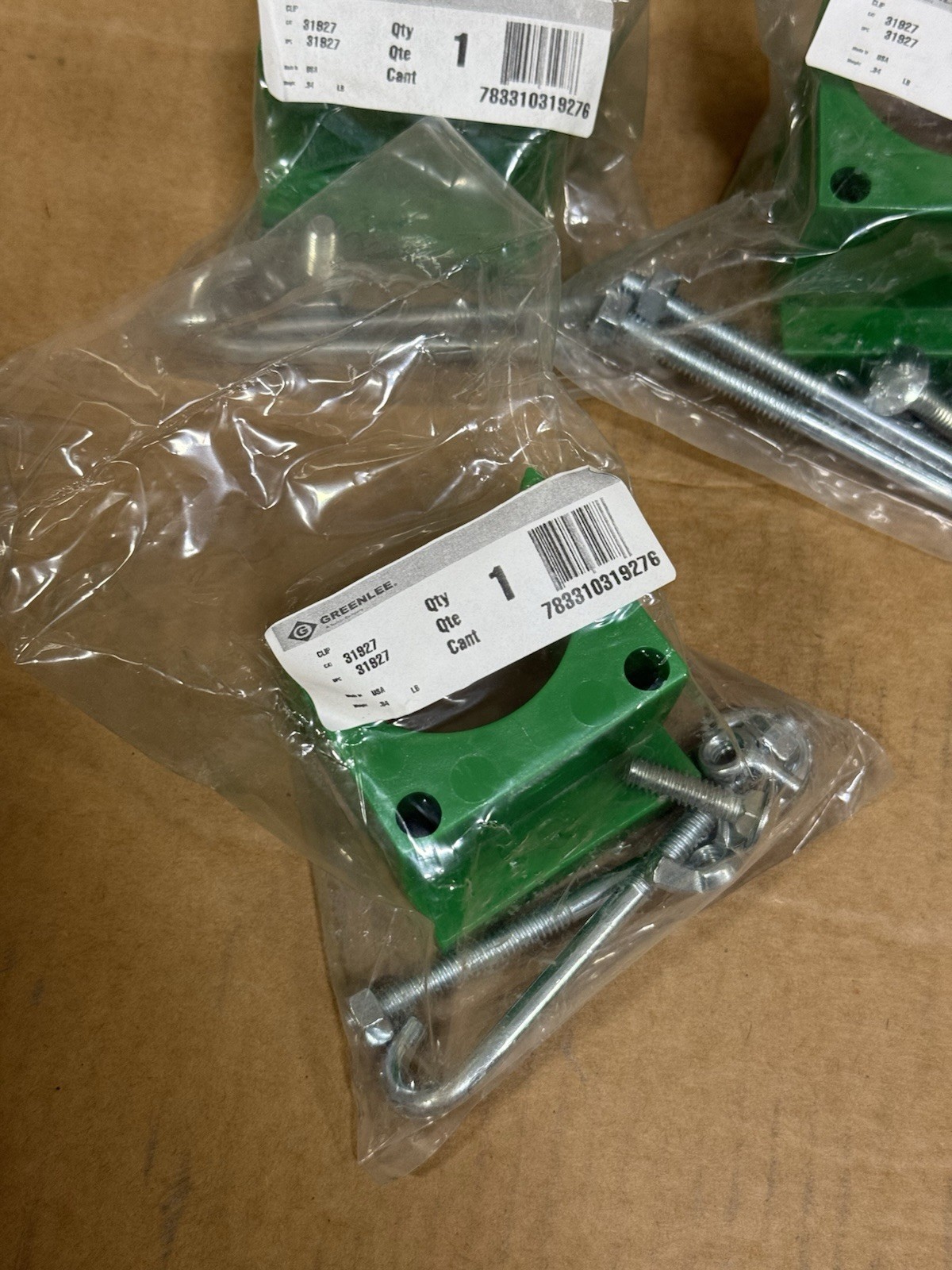Lot of 7 – Greenlee 31927 Mounting Clip for Haines Cable Tray Roller – New