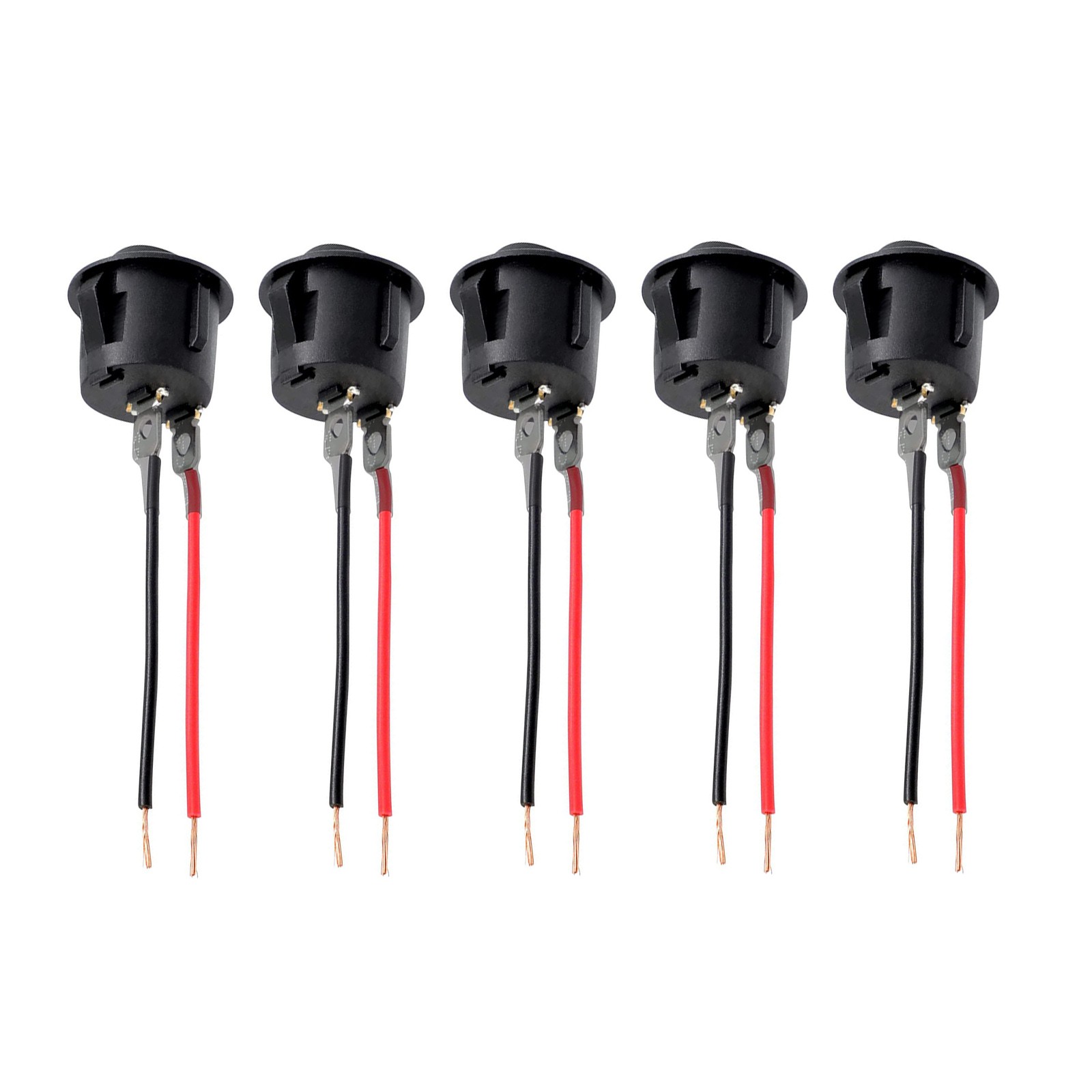 10 Amps 12 Volts 5Pcs 12V Round Rocker Switch AC 6A/250V 2 Position On/Off