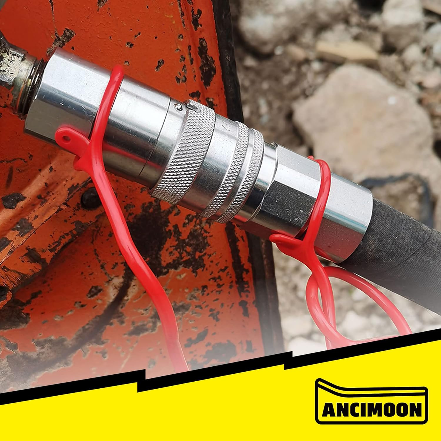 1/2’’ NPT Skid Steer Hydraulic Couplers, Bobcat Flat Face Quick Connect Fittings