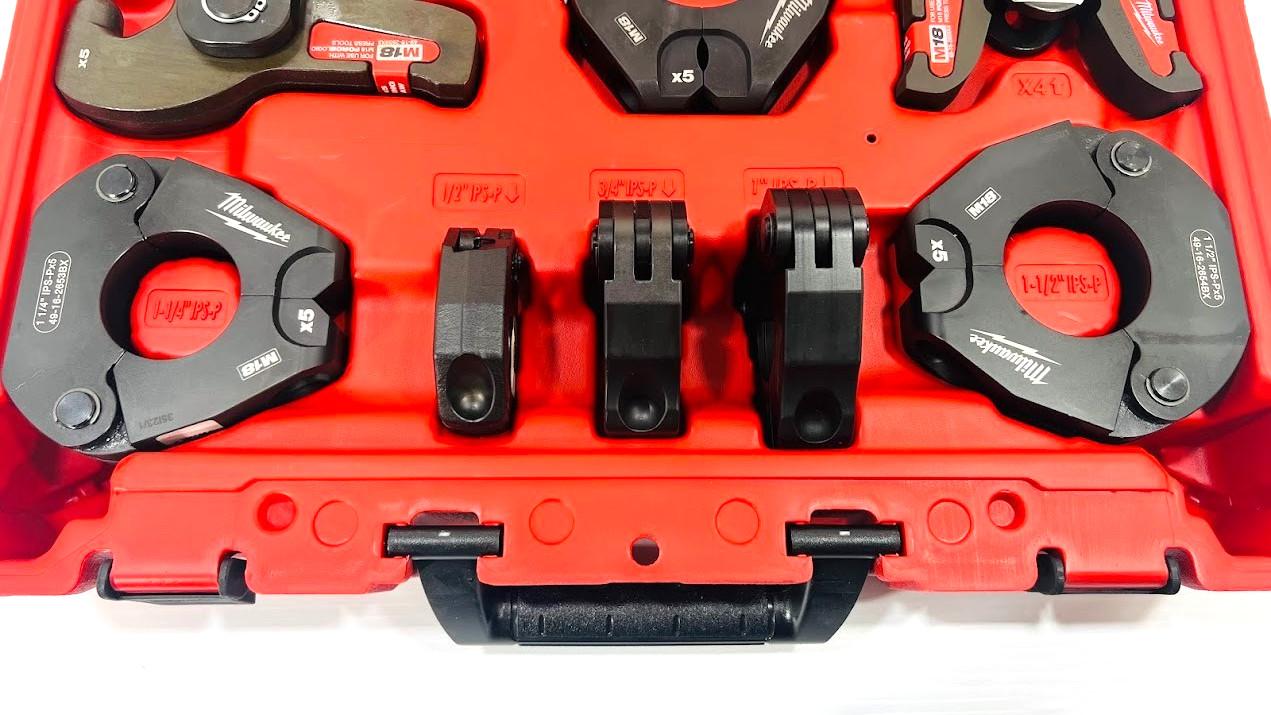 Milwaukee 1/2″-2″ IPS-P Pivoting Press Ring Kit 49-16-2697X for M18 Press Tool