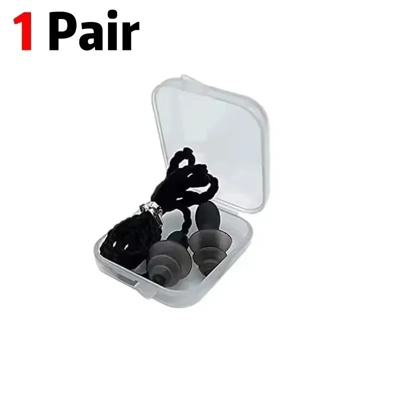 Corded Ear Plugs Soft Silicone Reusable Earplugs Noise Cancelling Safe Hearing