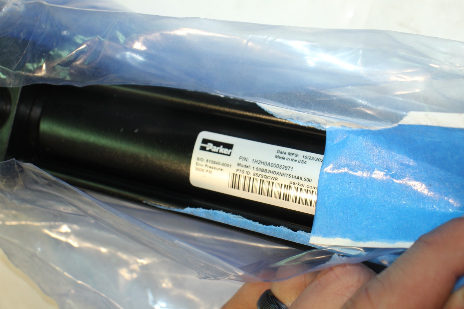 Parker Pneumatic Cylinder 1H2H0A00033971 1.50BB2HDKNHT514A6.500