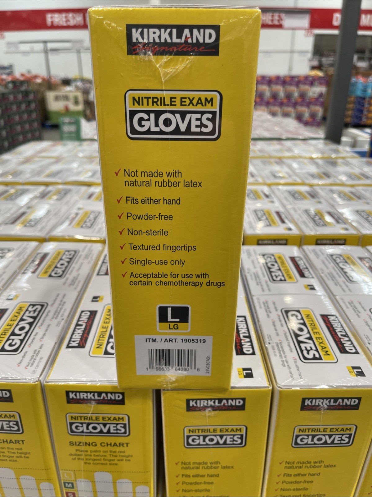 Kirkland Signature Nitrile Exam Gloves – Large Size (400 Pieces) (467130)