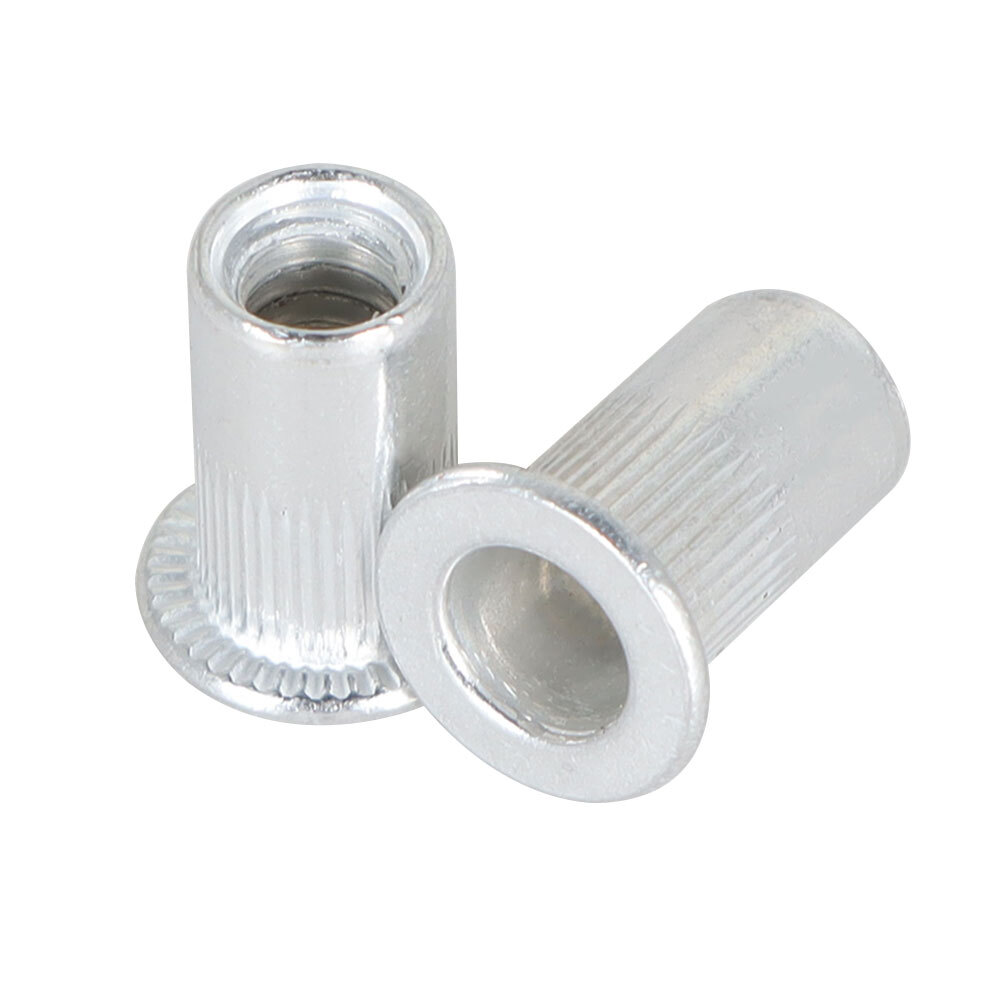 100 Pack 10 – 24 Aluminum Sliver Rivet Nut Rivnut Insert Nutsert SAE New
