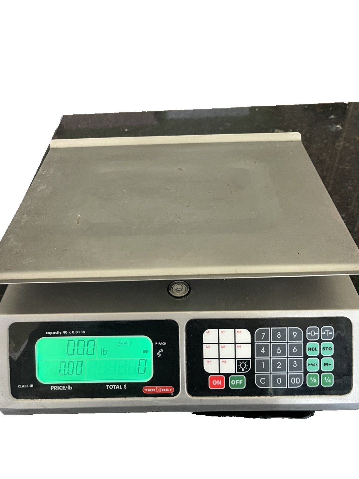 Torrey LPC 40L-HS 40 lb x 0.01 lb Portable Legal for Trade Price Computing Scale