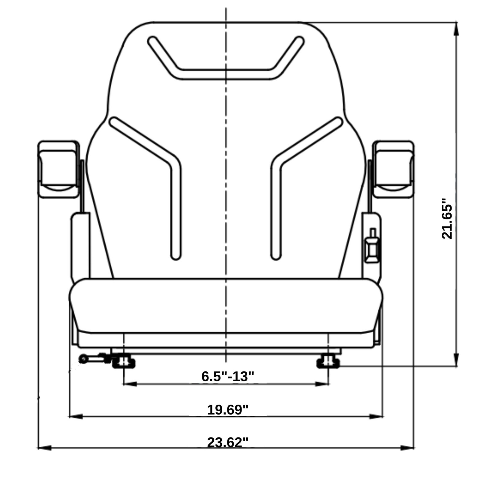 Trac Seats Tractor Seat for Ford New Holland TL70 TL80 TL90 TL100 TN55D TN55S