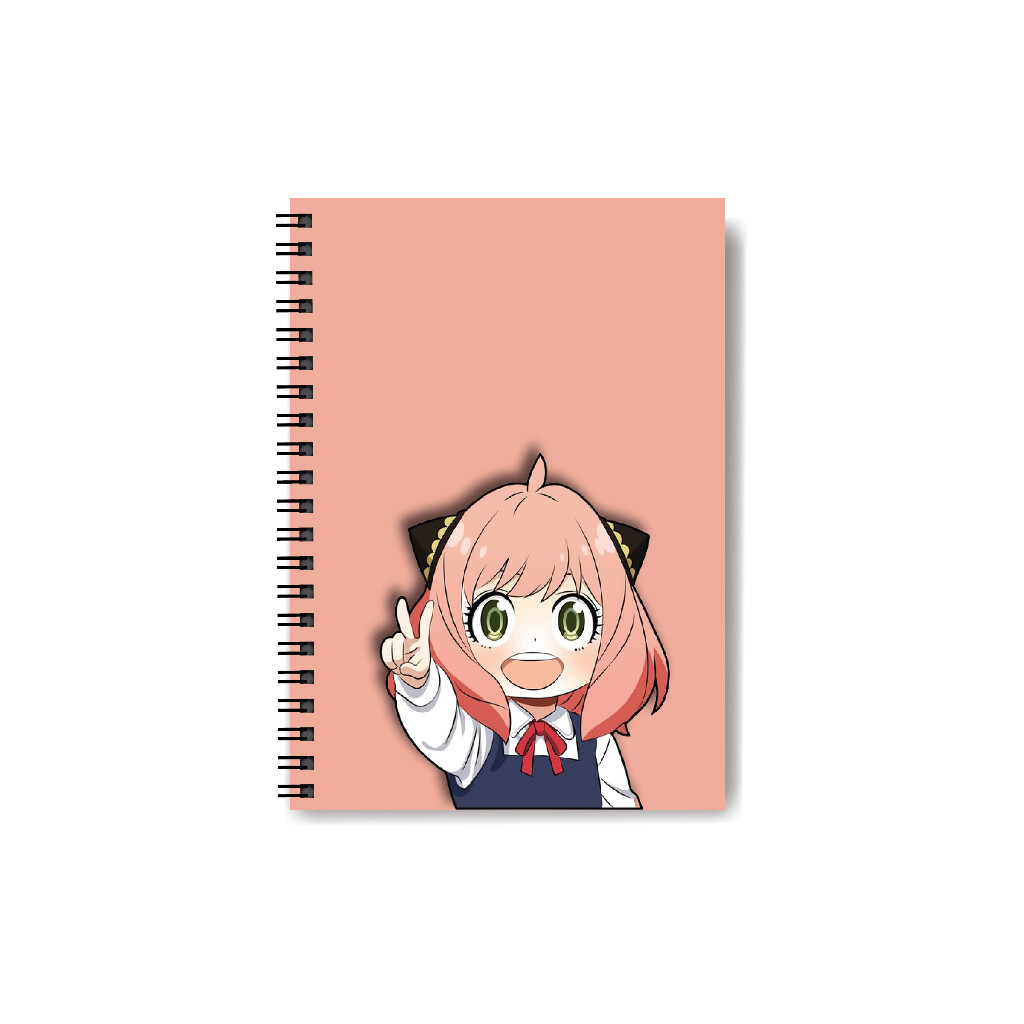A5 Notebook Sidebind Anime Design Cardcover Book Lined Journal School Office