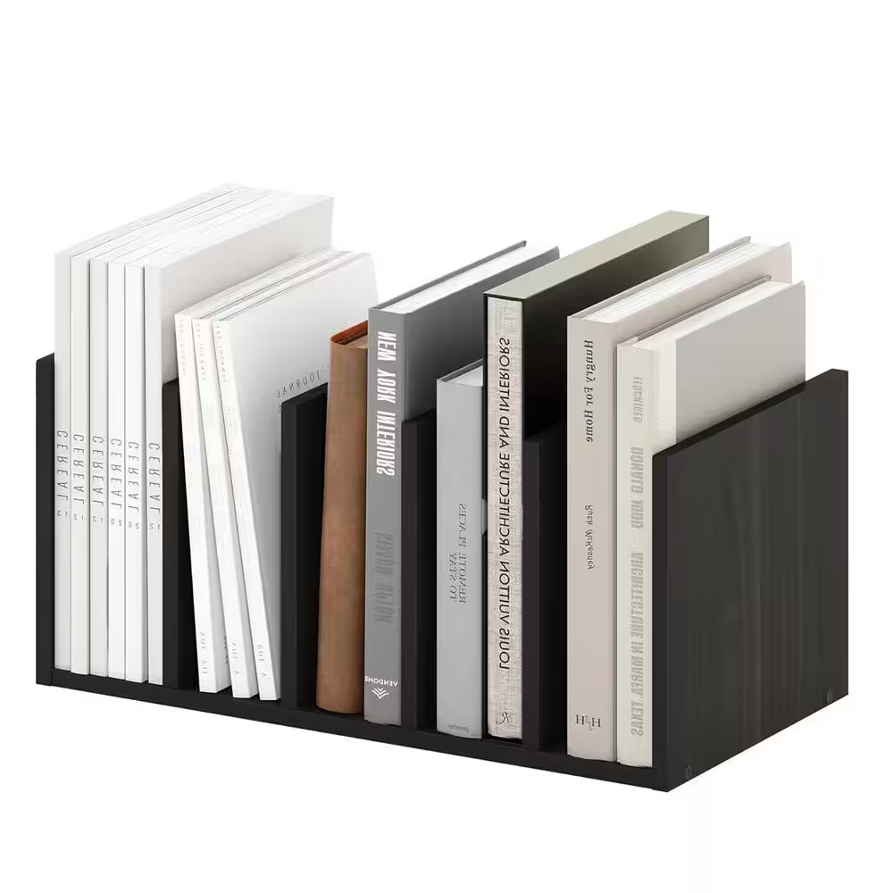 Black 16.3 In. X 6.6 In. Wood Modern Desk Organizer, Set of 2